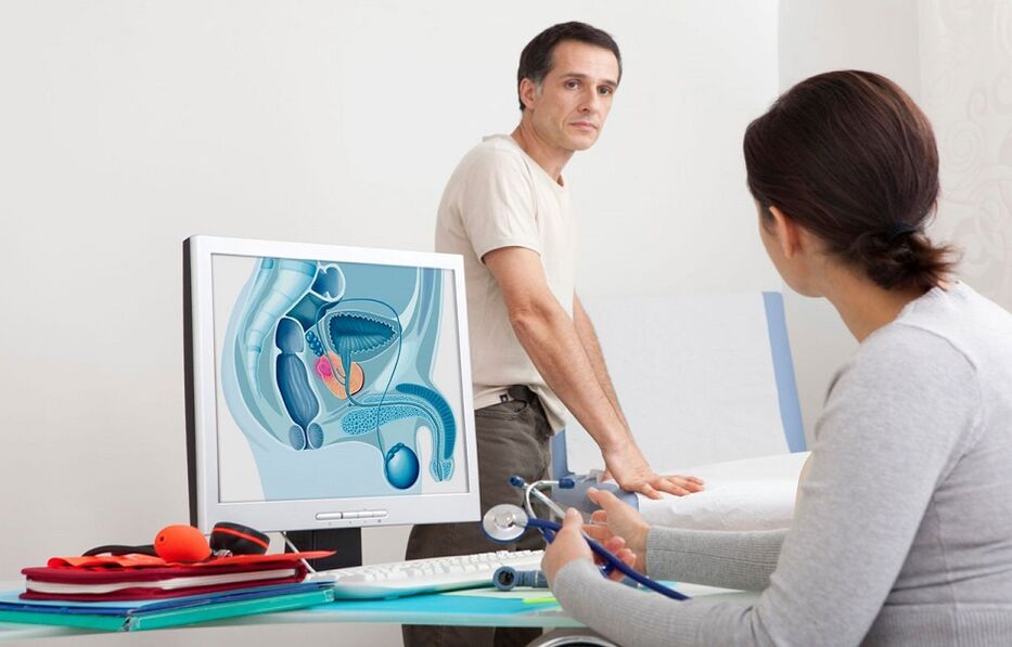 Le médecin diagnostique la prostatite sur la base des antécédents, de l'examen instrumental et des tests. 